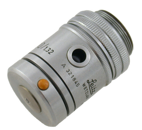 Leitz leica microscope lens - microscope,